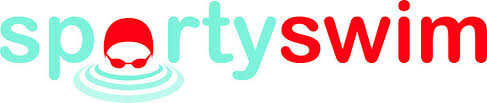 The logo for the sporty swim website